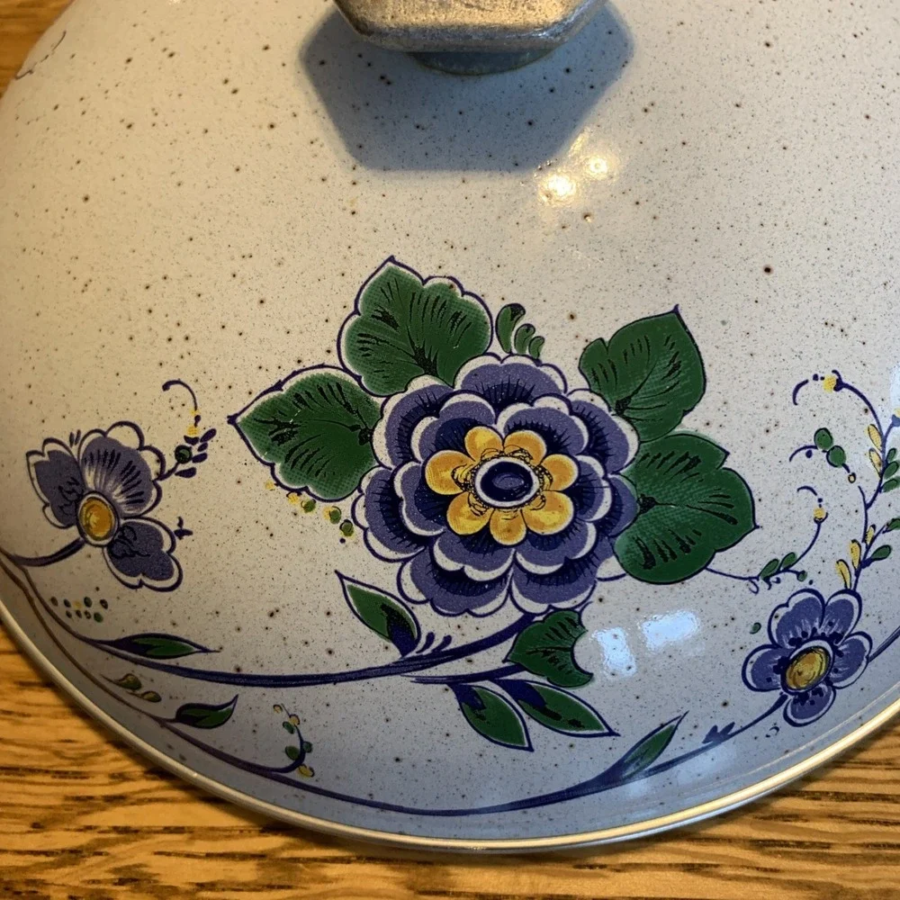 Vintage Asta Germany Enamel Cookware Small Pot‎ 8.5